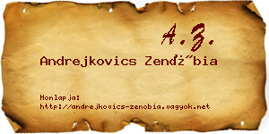 Andrejkovics Zenóbia névjegykártya